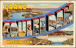 Grand Coulee Dam, Washington Postcard
