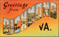 Greetings from Richmond Large Letter Postcard