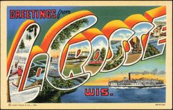 Greetings from La Crosse Postcard