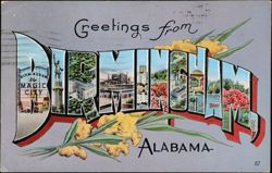 Greetings from Birmingham Alabama Large Letter Postcard