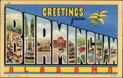 Greetings From Birmingham Large Letter Postcard