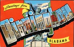 Greetings from Birmingham Large Letter Postcard