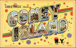 Greetings From Coney Island Postcard