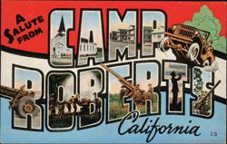 A Salute From Camp Roberts Postcard