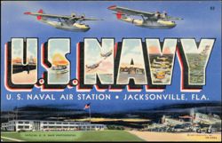 U.S. Naval Air Station, Jacksonville, FL Postcard