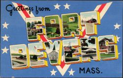 Greetings from Fort Devens Large Letter Postcard