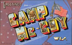 Greetings from Camp McCoy, Wisconsin Postcard