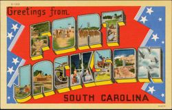 Greetings from Fort Jackson Postcard
