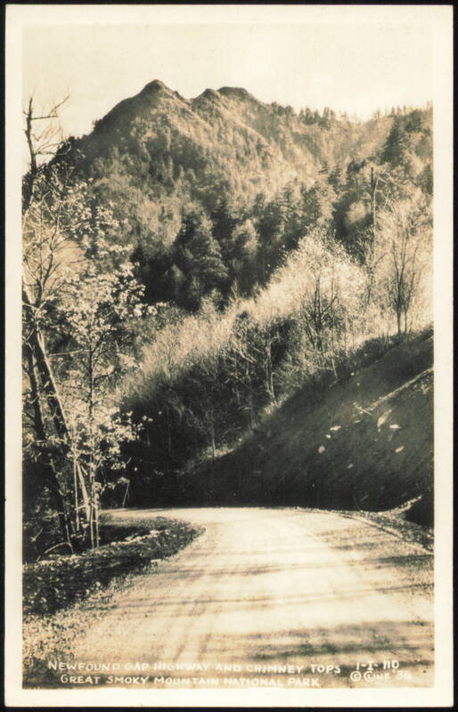 Newfound Gap Highway and Chimney Tops Great Smoky Mountains National Park