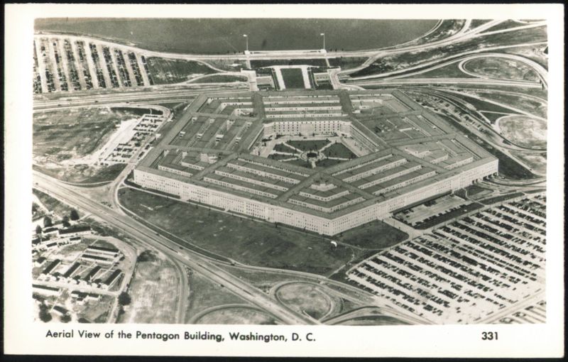 Aerial View of the Pentagon Building Washington District of Columbia
