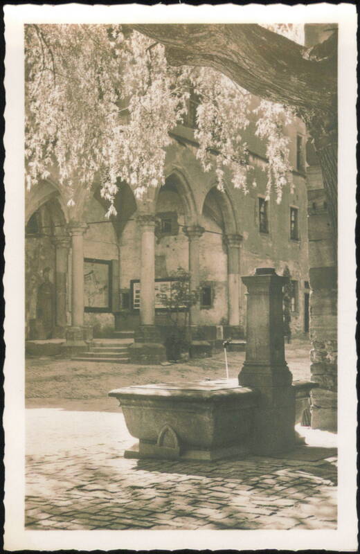 Heidelberg Castle Courtyard, Old Fountain Germany