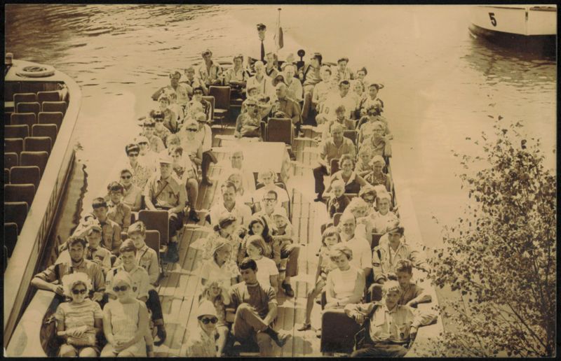 Group on Boat, Gothenburg 1969 Sweden