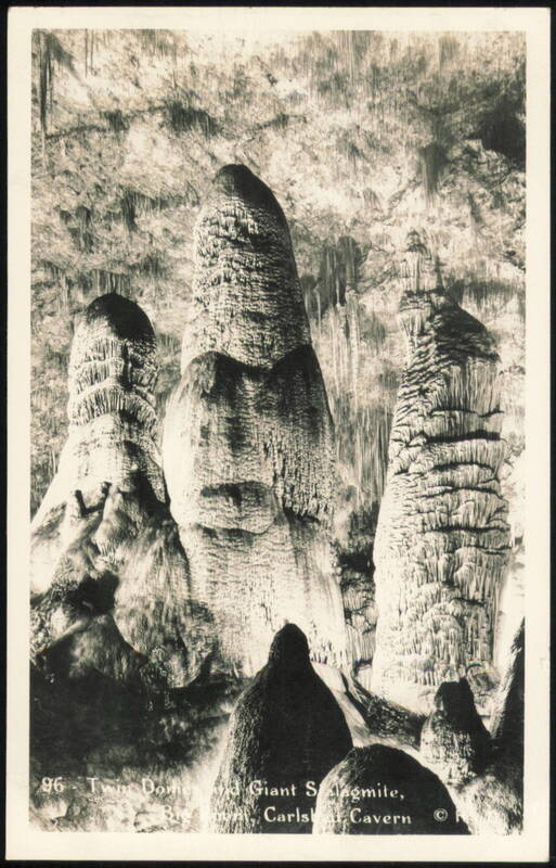 Twin Domes and Giant Stalagmite Carlsbad New Mexico