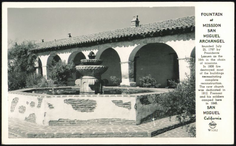 Fountain at Mission San Miguel Archangel California