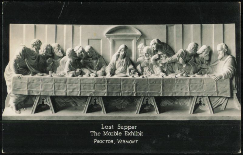 Last Supper Marble Exhibit Proctor Vermont