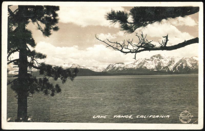 Lake Tahoe, Snow-Capped Mountains, Pine Trees California