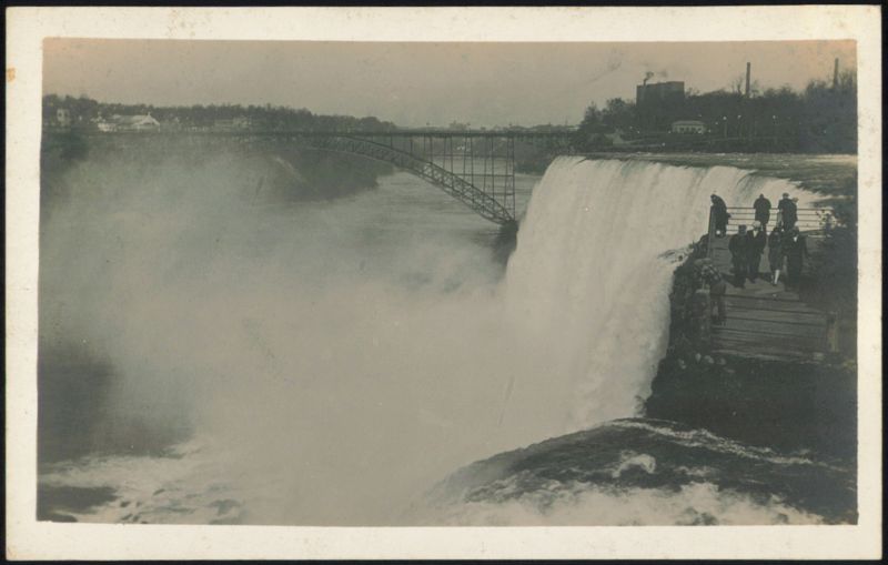 Niagara Falls and Whirlpool Rapids Bridge New York