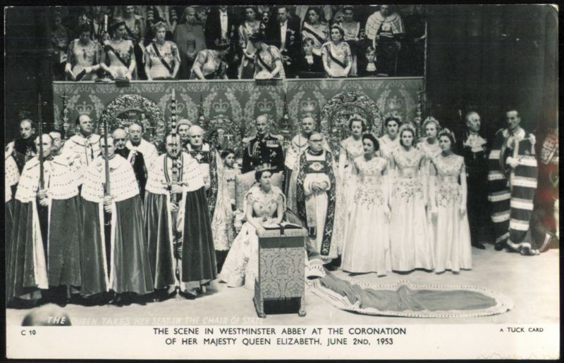 Coronation of Queen Elizabeth II, Westminster Abbey, 1953 London England
