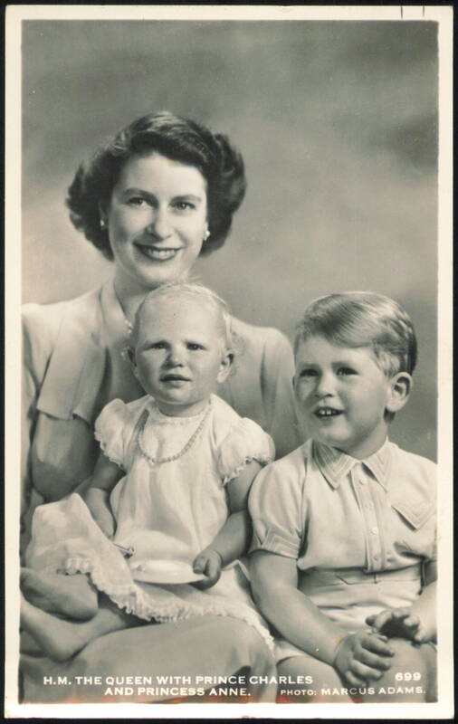 H.M. The Queen with Prince Charles and Princess Anne United Kingdom
