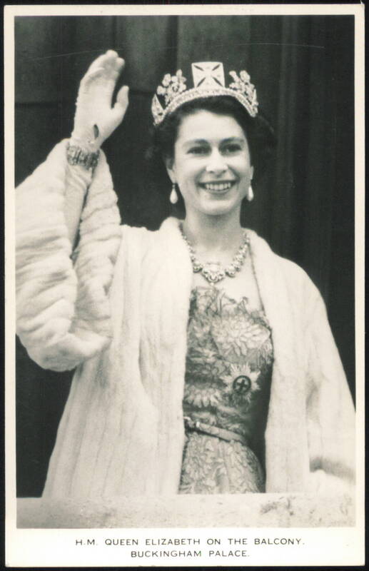 H.M. Queen Elizabeth on Balcony, Buckingham Palace London United Kingdom
