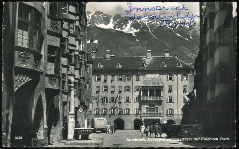 Herzog-Friedrich-Strasse with Golden Roof Innsbruck Austria