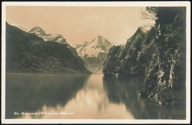 Der Bristenstock (3074 m) vom Rüetli aus Switzerland