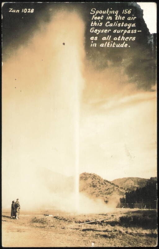 Calistoga Geyser Spouting 156 Feet California