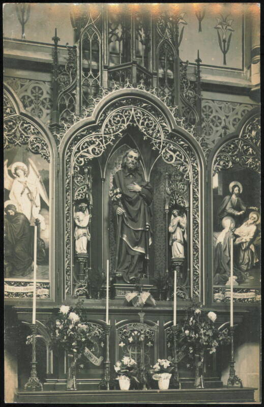 Weimar Church Altar with Statues and Paintings Germany