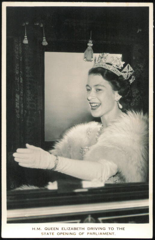 Queen Elizabeth Driving to State Opening of Parliament Great Britain