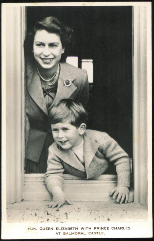 Queen Elizabeth & Prince Charles at Balmoral Castle United Kingdom