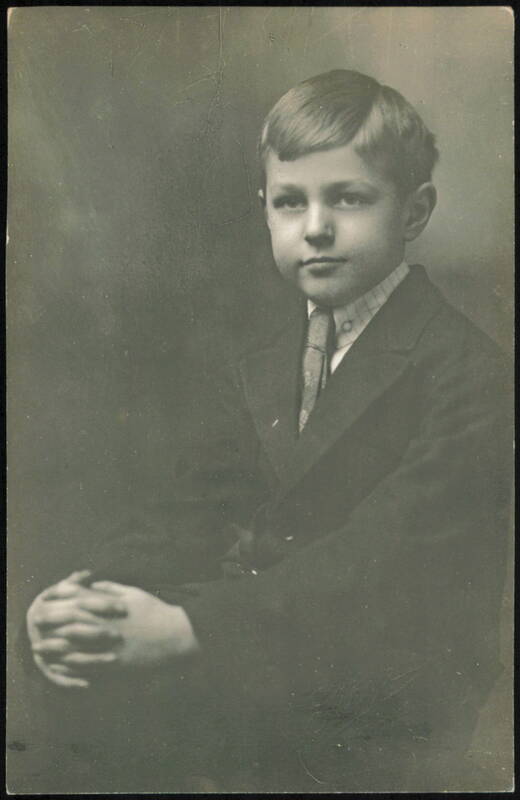 Young Boy in Suit & Tie, Studio Portrait Children