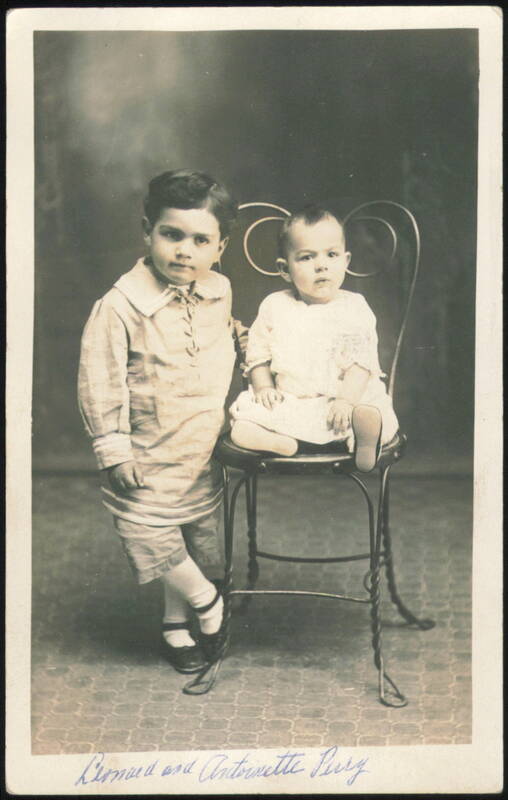 Leonard and Antoinette Perry, Two Children Portrait