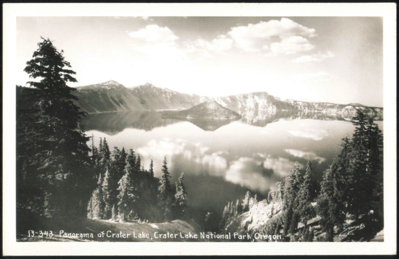 Panorama of Crater Lake Crater Lake National Park Oregon