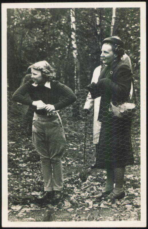 Queen Juliana and Princess Beatrix in Haarle Netherlands