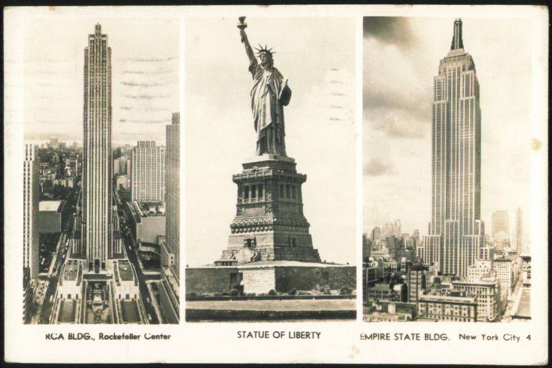 RCA Bldg, Statue of Liberty, Empire State Bldg New York