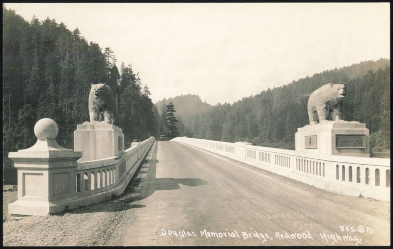 Douglas Memorial Bridge, Redwood Highway Bears