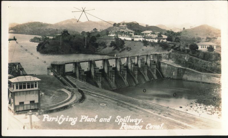 Purifying Plant and Spillway, Panama Canal