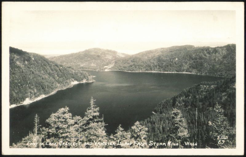 Lake Crescent & Vancouver Island from Storm King Washington