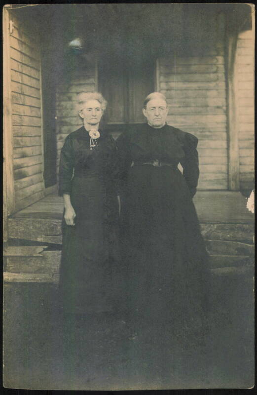 Two Elderly Women on Porch