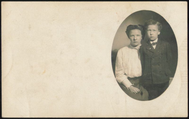 Girl and Boy Children Portrait