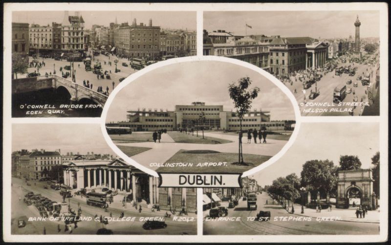 Dublin Multi-View: O'Connell Bridge, Airport, Bank of Ireland