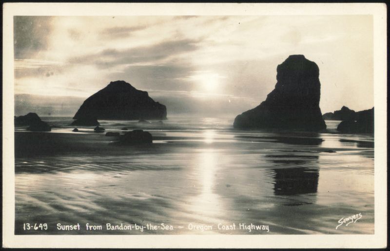 Sunset from Bandon-by-the-Sea Oregon