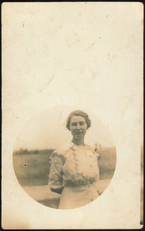 Inez Kouns in Ruffled Dress Women