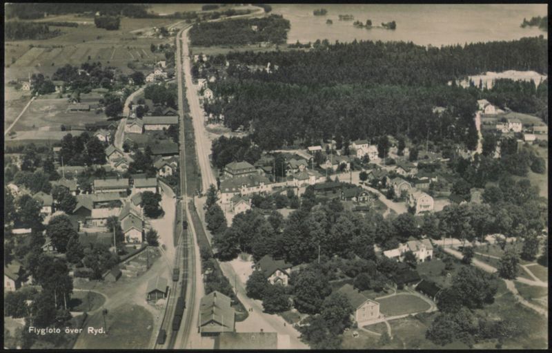 Aerial View over Ryd Sweden Liljeqvist