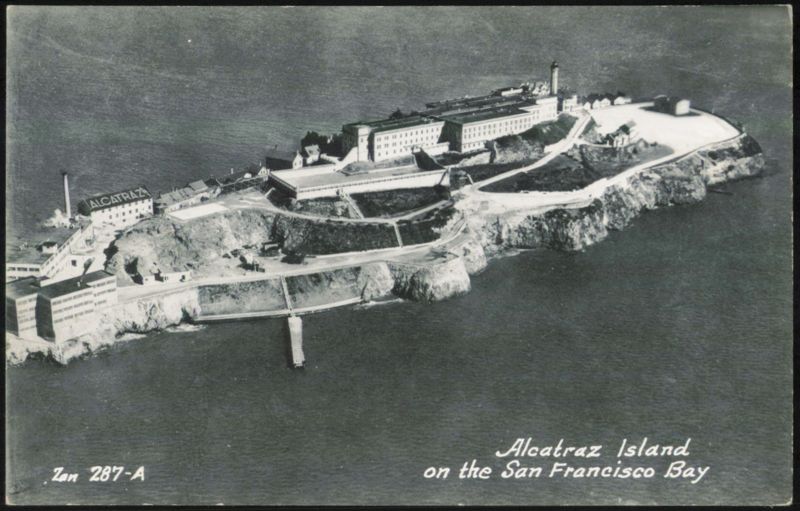 Alcatraz Island Aerial View San Francisco California