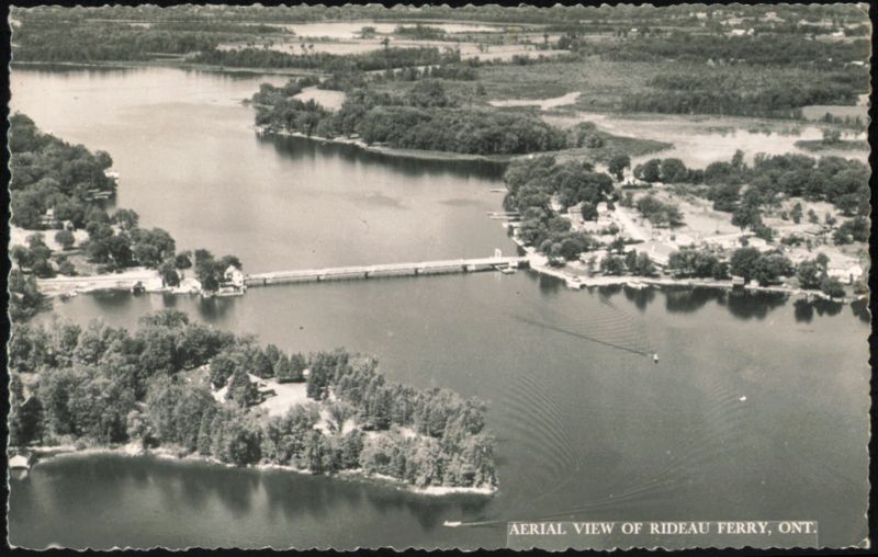 Aerial View of Rideau Ferry ON Canada Ontario