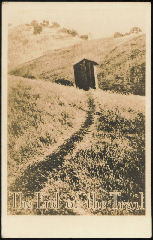 The End of the Trail Outhouse in Field Outhouses & Bathrooms