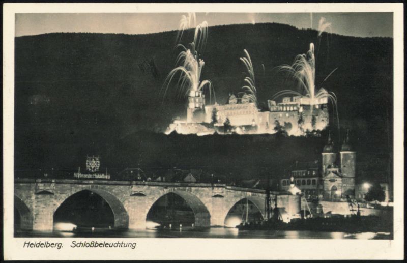 Heidelberg Castle Illumination & Old Bridge Germany