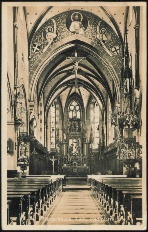 Kath. Stadtpfarrkirche Interior Bad Mergentheim Germany