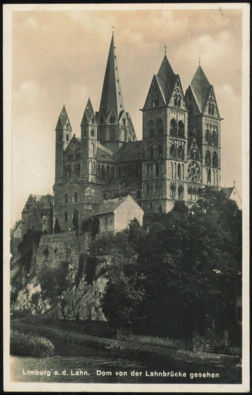 Limburg Cathedral from Lahn Bridge Germany